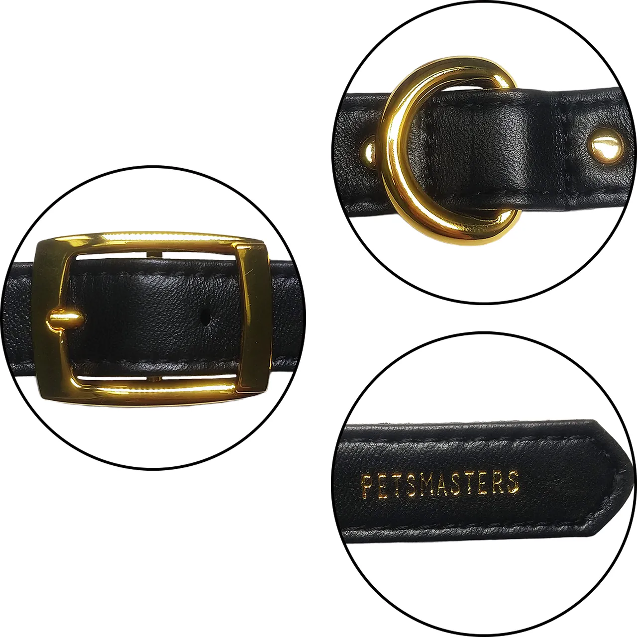 PetsMasters - Pechera Cuero Sintético Dos Piezas Importado