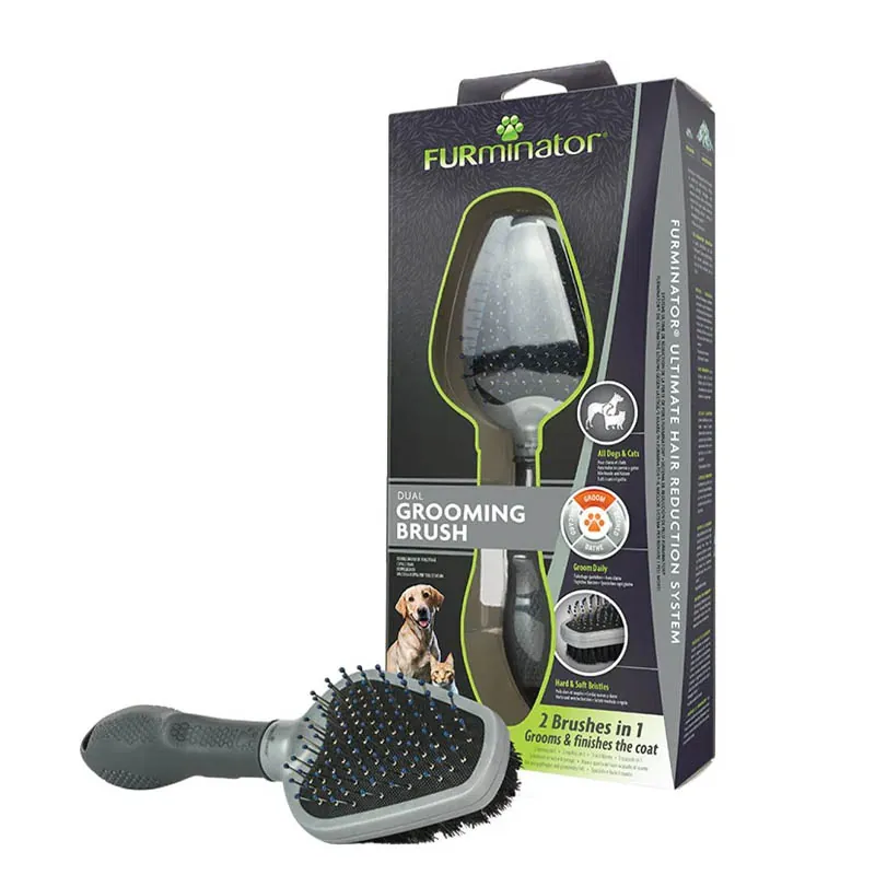 Furminator - Cepillo Dual Perro/Gato.