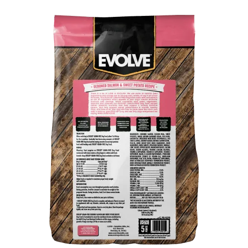 Evolve - Salmon & Sweet Potato Recipe Dog