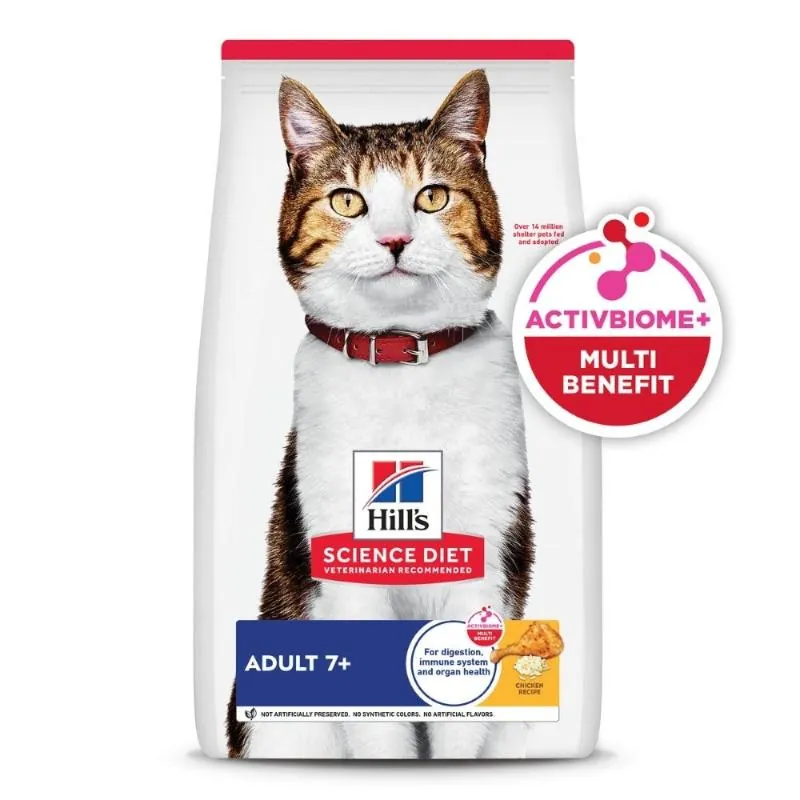 Hills Sd - Adult 7+ Alimento Saludable Gato Senior Sabor Pollo
