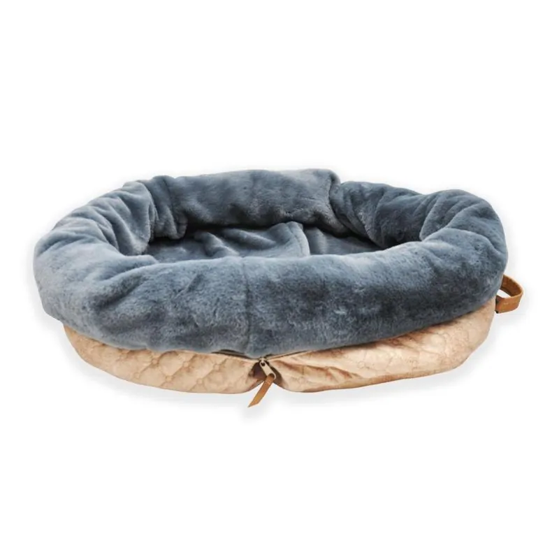 4 Moments - Cama Portátil - Beige / Gris 110x80x15 cm