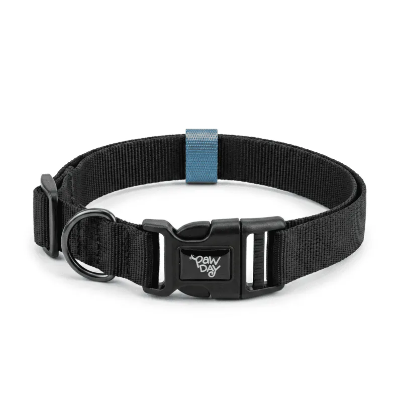 Paw Day - Collar Essential Azul Noche - Verde Menta