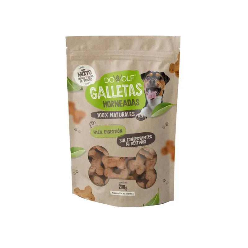 Dowolf - Galletas Mixtas Pollo y Ternera