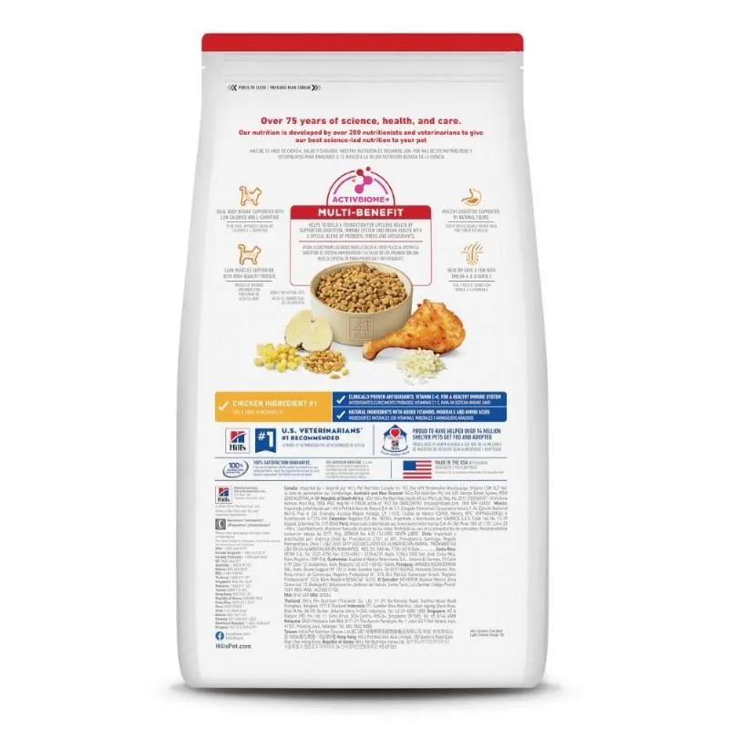 Hills Sd- Light Alimento Saludable Gato Adulto Sabor Pollo