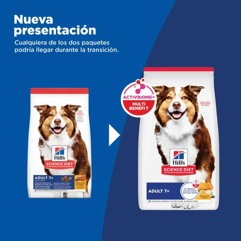 Hills Sd - Adult 7+ Alimento Saludable Perro Senior Sabor Pollo