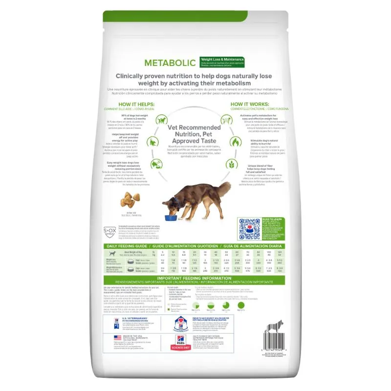 Hills Pd Metabolic - Alimento Perro Mantenimiento Peso Sabor Pollo