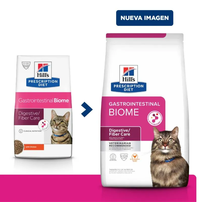 Hills Pd-Gastrointestinal Biome Alimento Saludable Gato Sabor Pollo