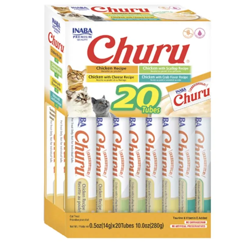 Churu - Inaba Cat Snack Churu Caja Variedad Pollo 280 g