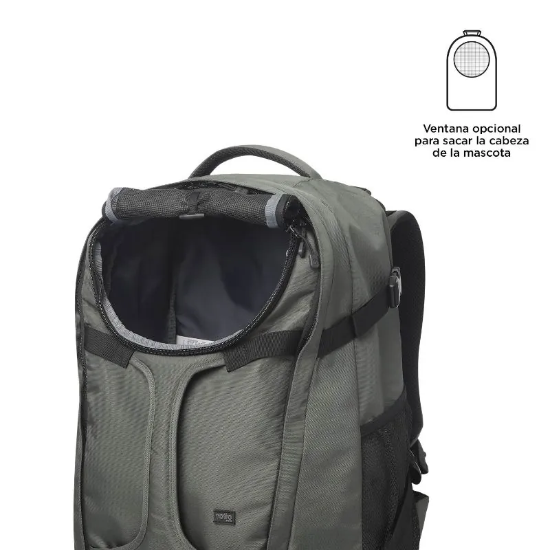 Totto Pets - Morral Cargador Meraki Mascotas Verde
