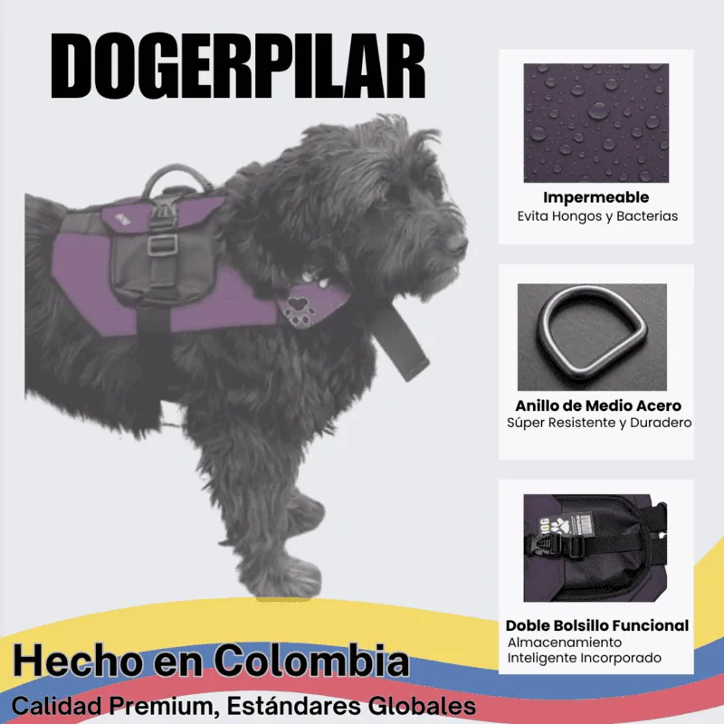 Dogerpilar - Chaleco Bolsillos Morado