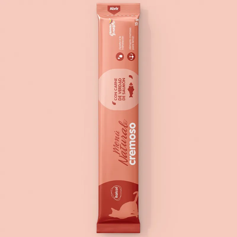 Menú Natural - Cremoso Gato Surtido Bolsa x 6 Unidades
