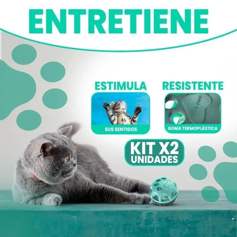Paw Day - Combo Duo Pelotas Luz Gato
