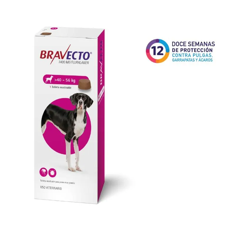 Bravecto 12 Semanas - Perros De 40 Hasta 56 Kg