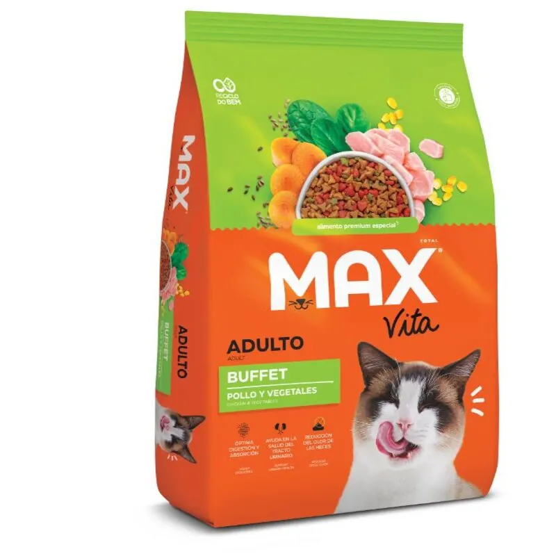 Max Vita - Alimento Gato Adulto Pollo y Vegetales