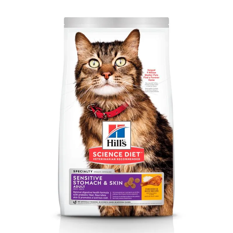Hills Sd - Alimento Gato Adulto Piel Y Estómago Sensible Sabor Pollo