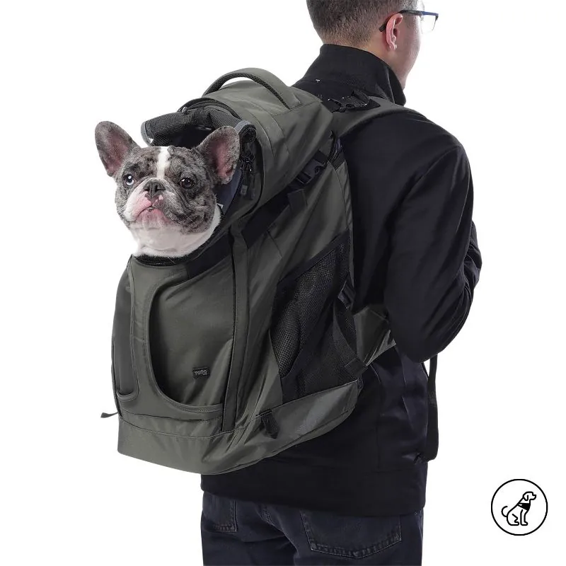 Totto Pets - Morral Cargador Meraki Mascotas Verde