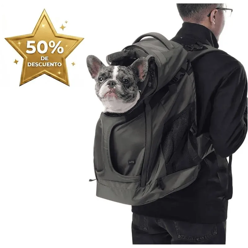 Totto Pets - Morral Cargador Meraki Mascotas Verde