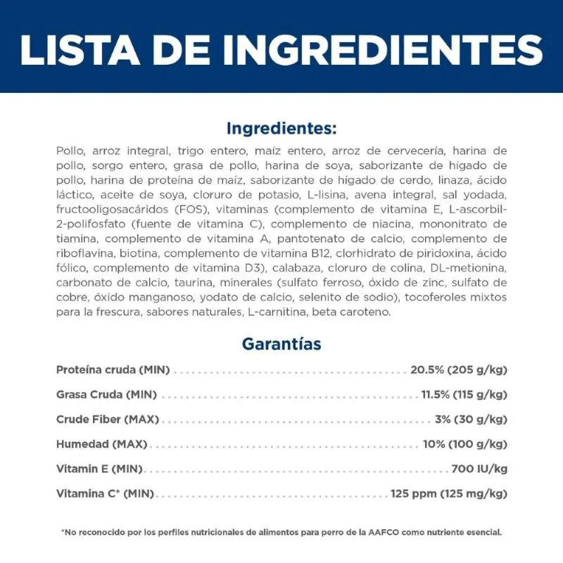 Hills Sd - Small & Mini Alimento Saludable Perro Adulto Sabor Pollo