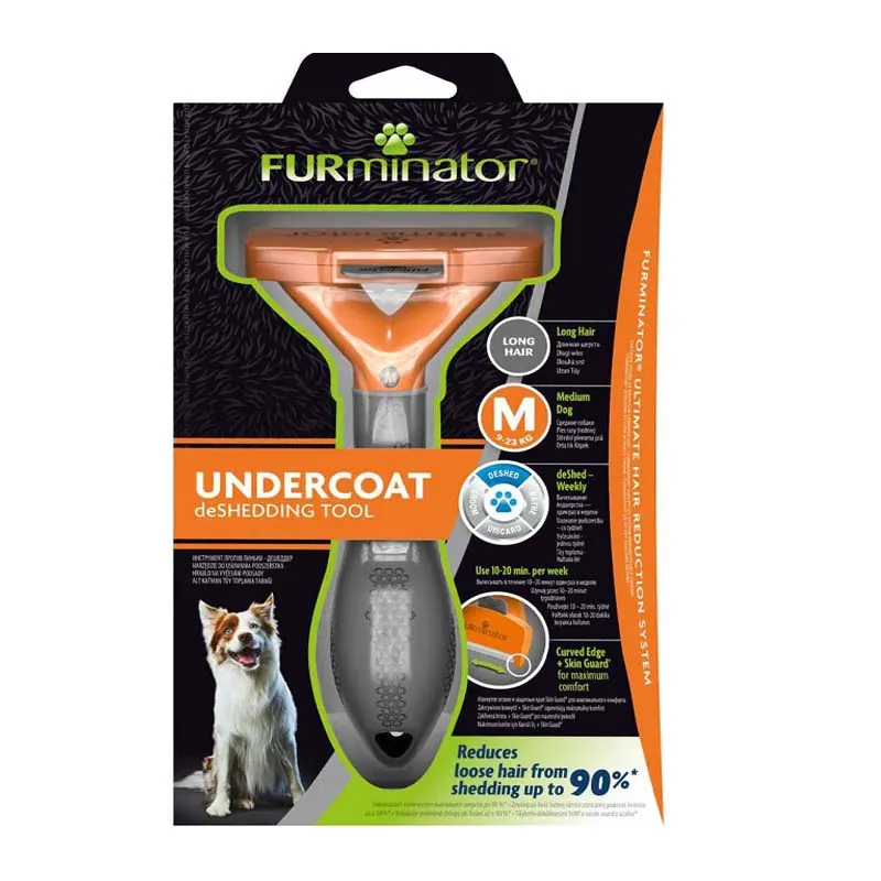 Furminator - Deslanador Perro Mediano Pelo Largo.