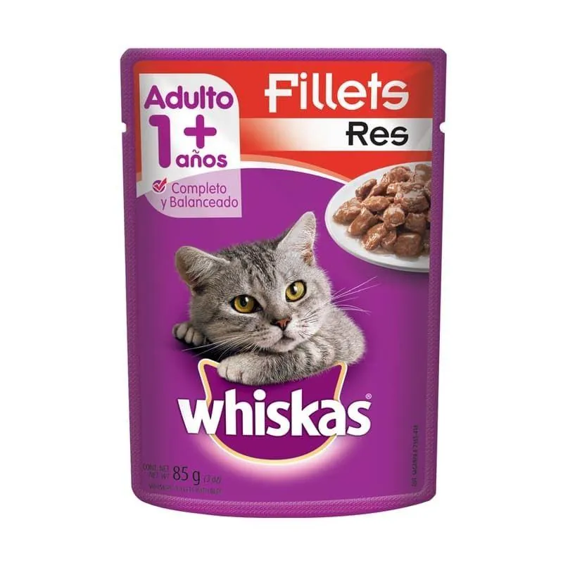 Whiskas - Alimento Húmedo Para Gato Adulto AhorraPack 85 g X 7 Sobres