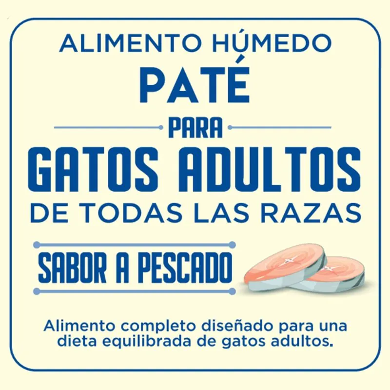 Besties - Paté Alimento Húmedo Gatos Adultos Sabor Pescado