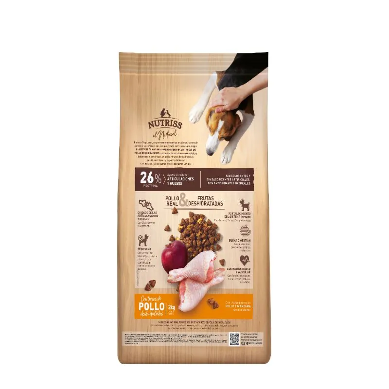 Nutriss - Al Natural Perros Senior Pollo, Frutas Y Verduras