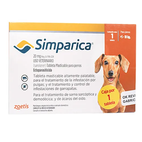 Simparica - Perros De 5,1 Hasta 10 Kg