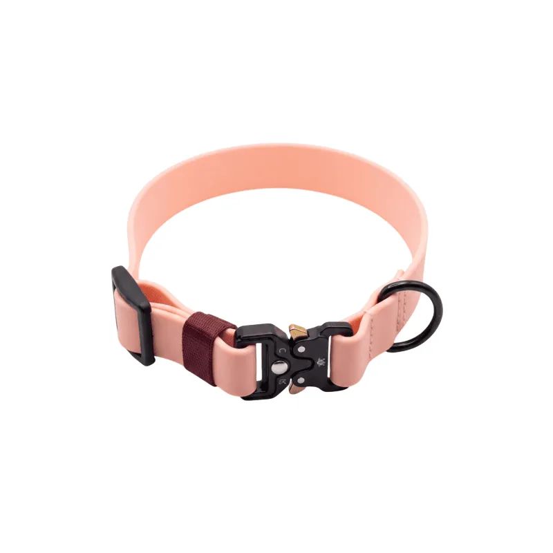 4 Moments - Collar Pvc Rosado - Vino Tinto