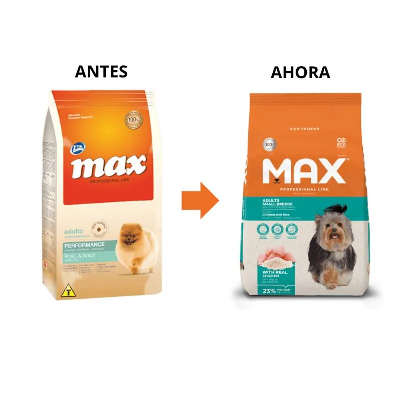 Max - Professional Line Performance Adultos Razas Pequeñas Pollo & Arroz