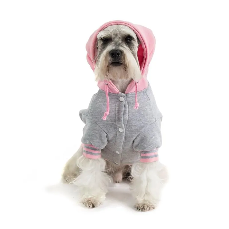 Valentín For Pets - Beisbolera Rosa -Gris