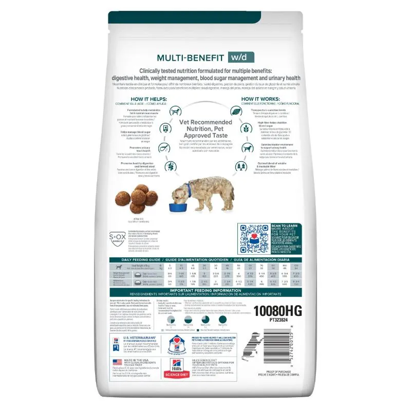 Hills Pd - W/D Alimento Para Perro Manejo Peso/Glucosa Sabor Pollo
