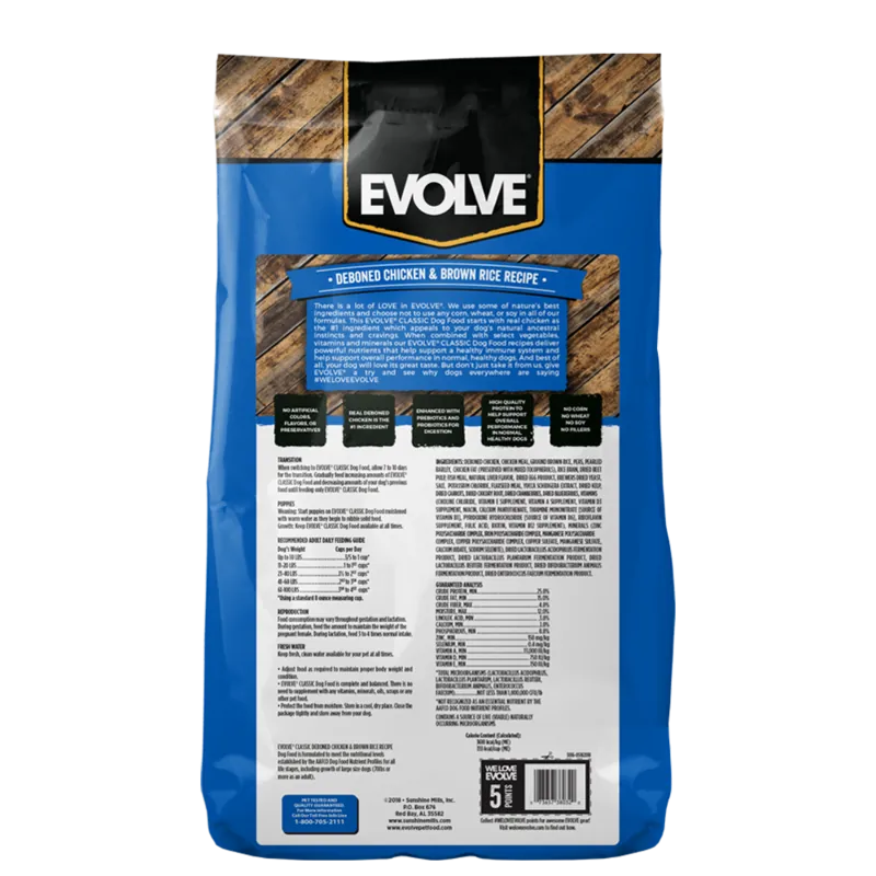 Evolve - Dog Classic Chicken & Rice Adulto