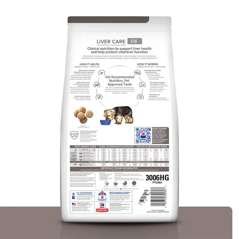 Hills Pd- L/D Cuidado Hepático Alimento Saludable Perro Sabor Pollo