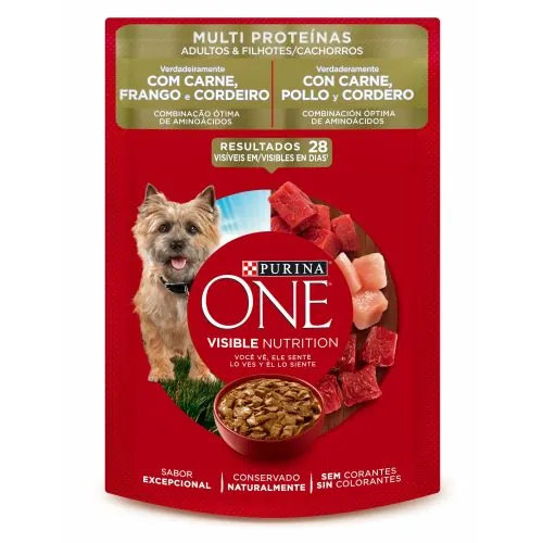 One - Multiproteínas Perros Cachorros Y Adultos Carne, Pollo Y Cordero