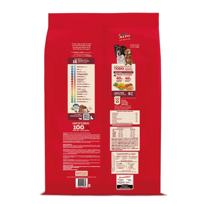 Alpo - Adultos Carne, Pollo, Cereales y Vegetales