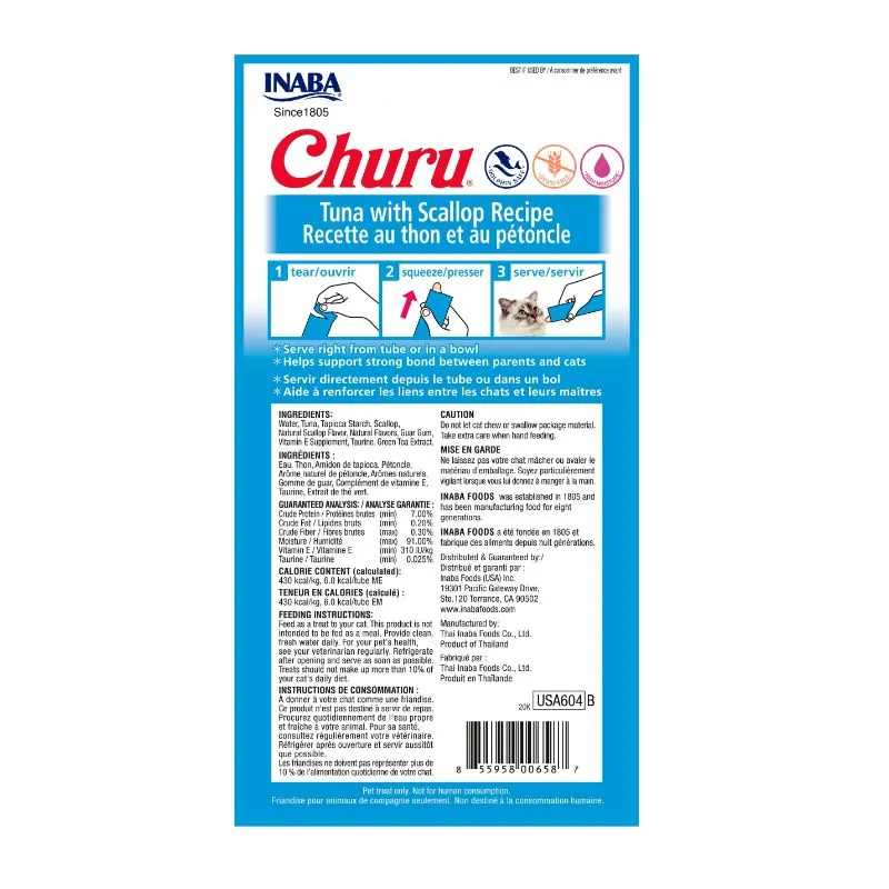 Churu - Inaba Cat Atún y Viera