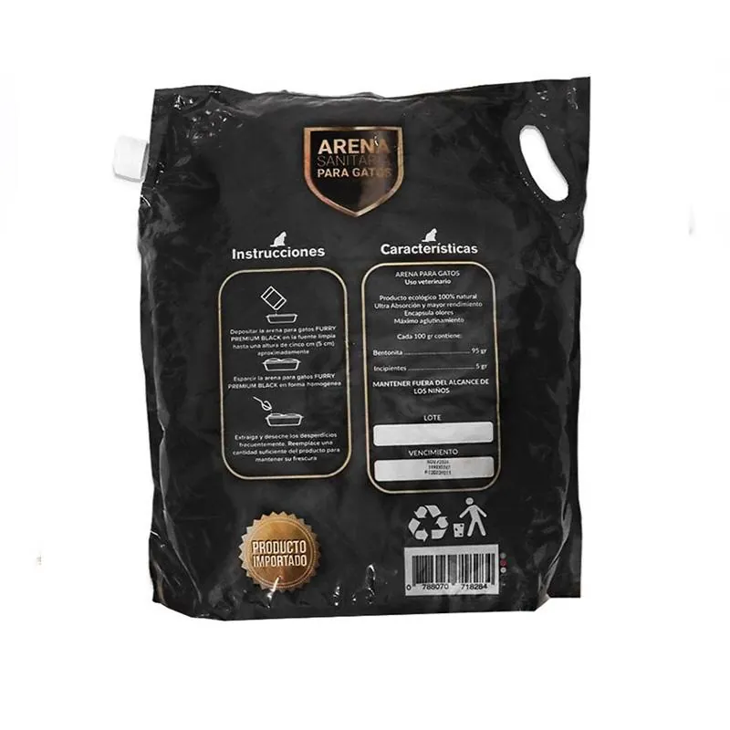 Furry Black - Arena Aglomerante Premium