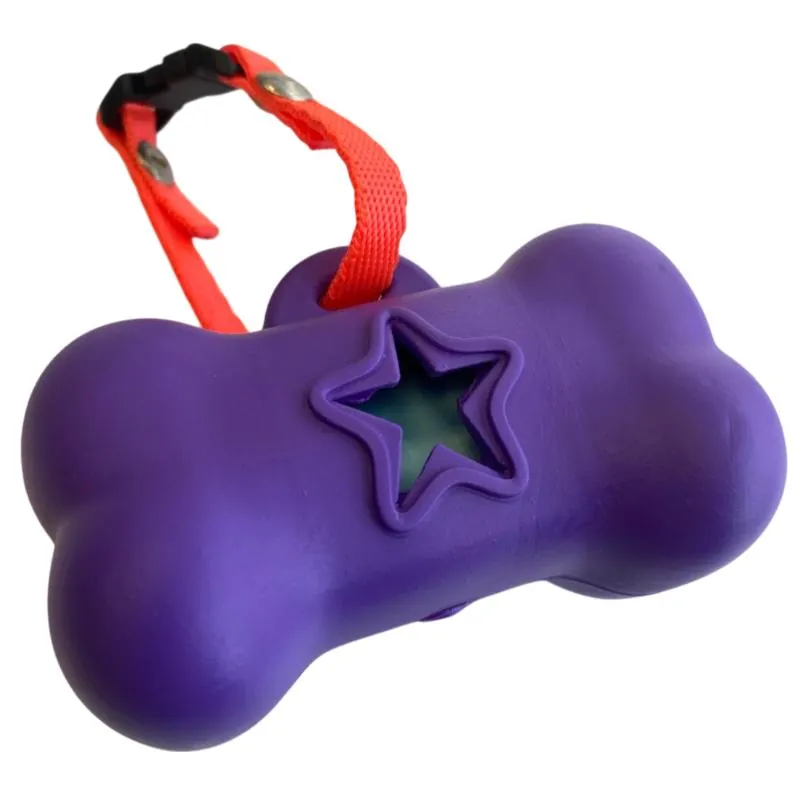 Paw Day - Dispensador Goma Morado ** Gratis 1 Rollo Bolsas