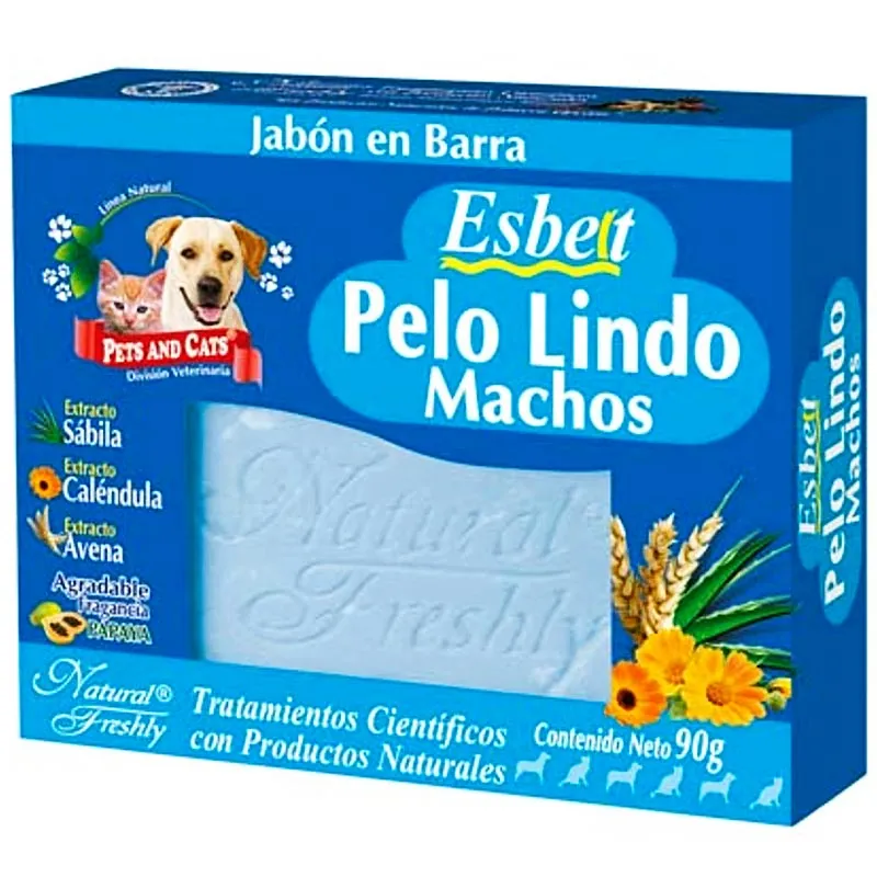 Natural Freshly - Jabón Esbelt Pelo Lindo Machos