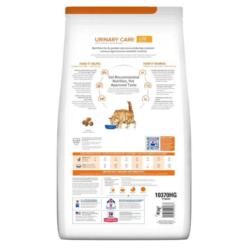 Hills Pd-C/D Multicare Alimento Seco Gato Cuidado Urinario Sabor Pollo