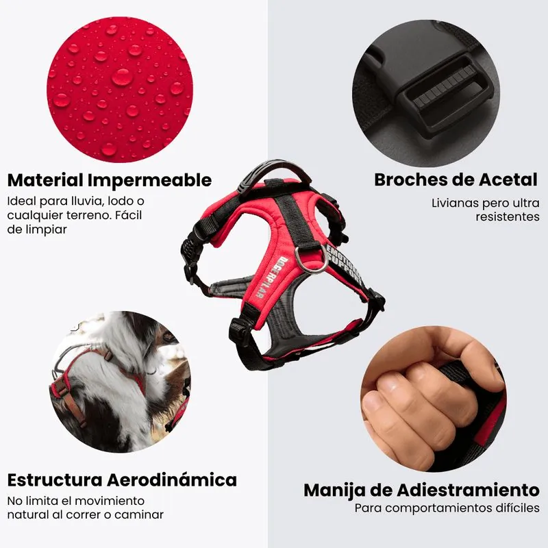 Dogerpilar - Arnés Deportivo Rojo