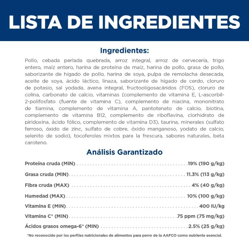 Hills Sd- Alimento Saludable Perro Adulto Sabor Pollo