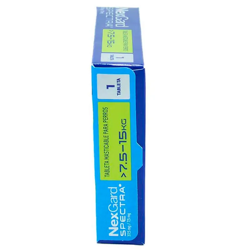 NexGard Spectra - Tableta Masticable para Perros 7.6 - 15 KG