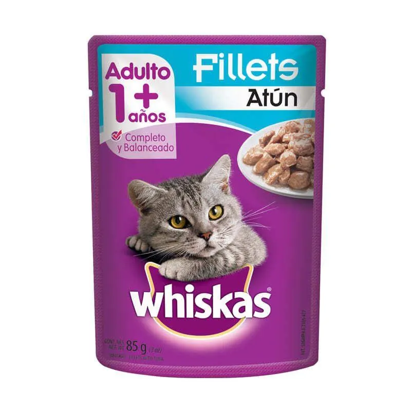 Whiskas - Alimento Húmedo Para Gato Adulto AhorraPack 85 g X 7 Sobres