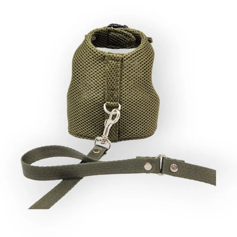 Meow Design® - Pechera Para Gatos Sport Verde Militar