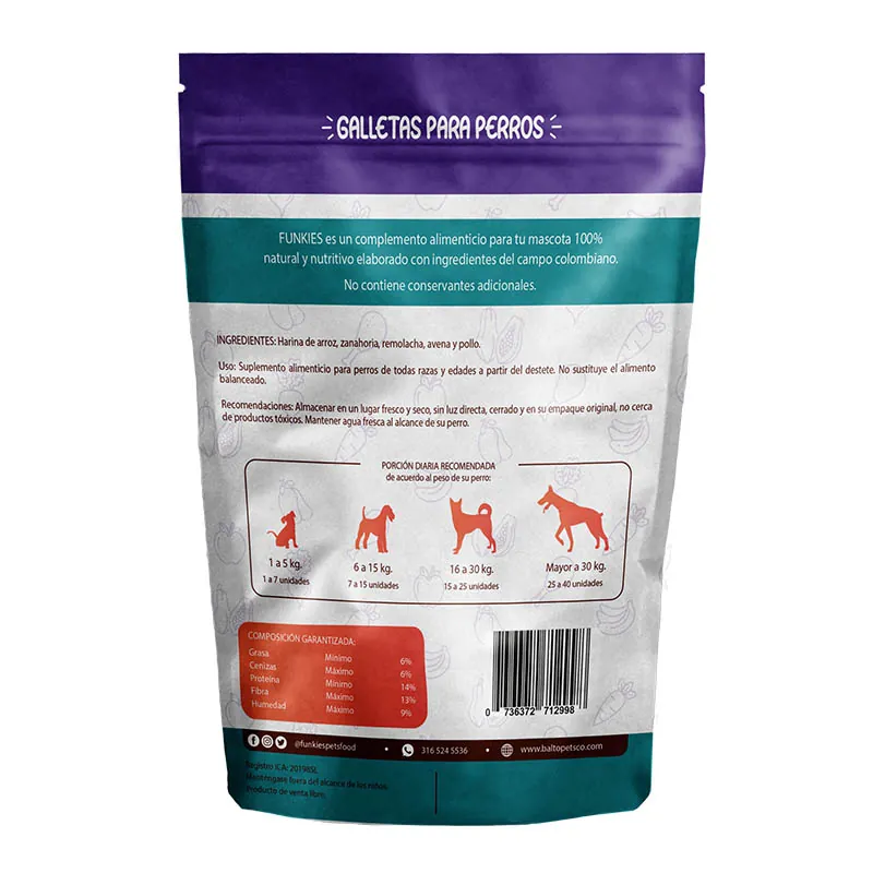 Funkies - Galletas Naturales para Perro Sabor Remolacha, Pollo y Zanahoria