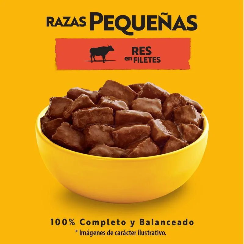 Pedigree - Alimento Húmedo Para Perro Adulto Razas Pequeñas AhorraPack 100 g X 7 Sobres