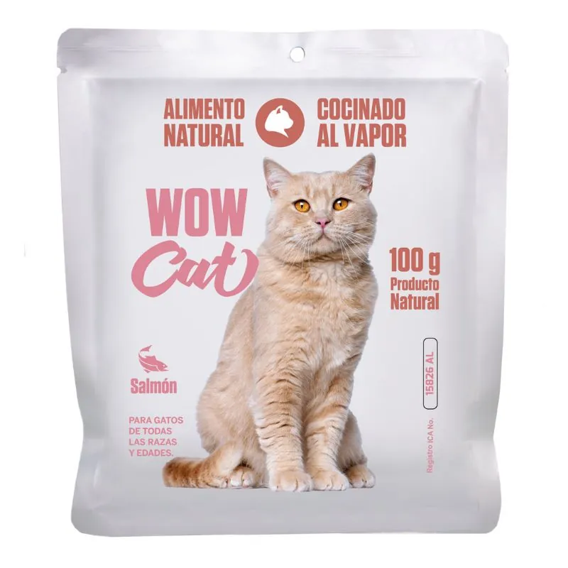 Wow Cat - Salmón Cocinado sin Refrigeración