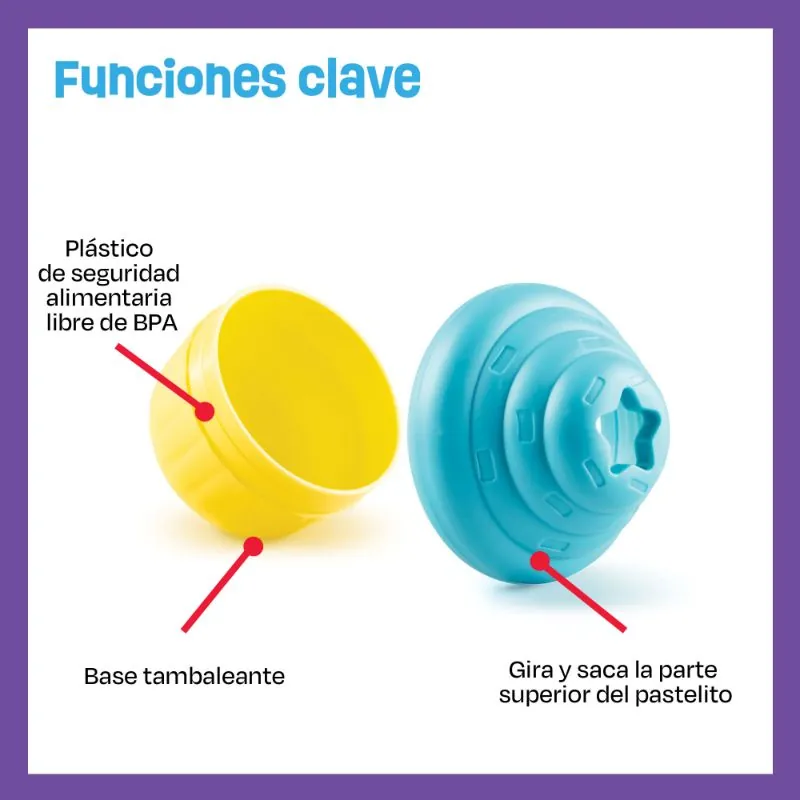 Brightkins - Dispensador Pequeño De Premios En Forma De Cupcakes