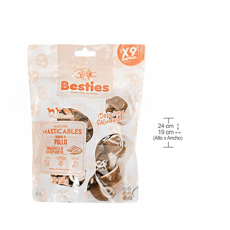 Besties - Huesos Masticables Mini Sabor Pollo